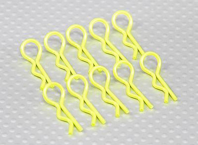 Heavy Duty 45 Deg Body Clips (Yellow) (10Pcs)