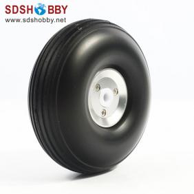 RC Airplane RC Airplane PU wheel with CNC Aluminum Hub 2.5"（D63.5 x H24 x Φ4mm）