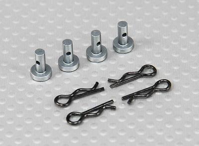 Turnigy H.A.L. Fixed Knob & Snap Pin (4 set)