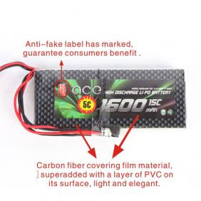 Gens ACE New Design High Quality 1600mAh 15C 3S 11.1V Lipo Battery with T Plug