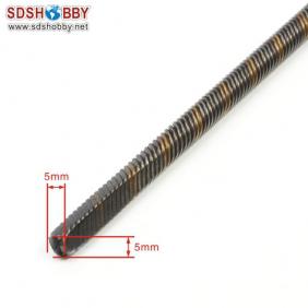 Flexible Axle (Round & Square) Positive Dia. =φ6.35 Side=5X5mm Length=550mm for RC Model Boat