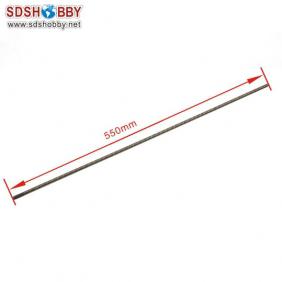 Flexible Axle (Round & Square) Positive Dia. =φ6.35 Side=5X5mm Length=550mm for RC Model Boat