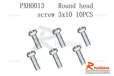 Round head screw M3 x 10