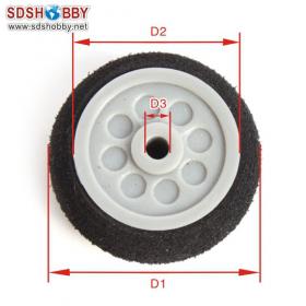 Small Sponge Wheel D20*H11*d2mm for Air Retract Landing Gear