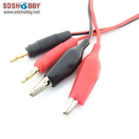 L300mm/ 18AWG Multi-Charging Cable Set with Banana Connectors and Crocodile Connectors