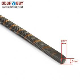 Flexible Axle (Round & Square) Positive Dia. =φ6.35 Side=5X5mm Length=390mm for RC Model Boat