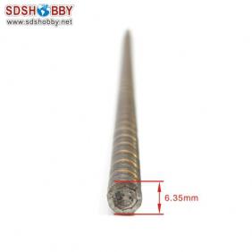 Flexible Axle (Round & Square) Positive Dia. =φ6.35 Side=5X5mm Length=390mm for RC Model Boat