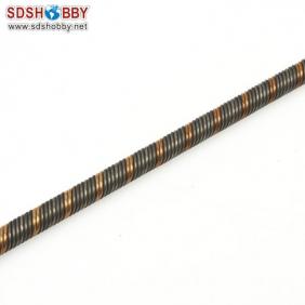 Flexible Axle (Round & Square) Positive Dia. =φ6.35 Side=5X5mm Length=390mm for RC Model Boat