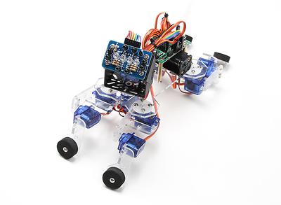 Playful Puppy Robotic Kit with ATmega8 Control Board and IR Sensor