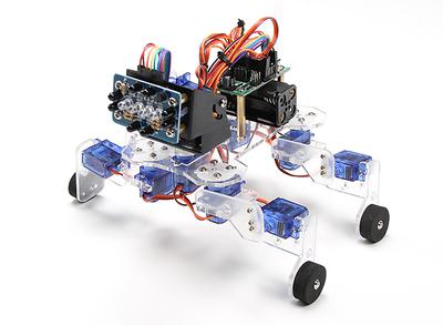 Playful Puppy Robotic Kit with ATmega8 Control Board and IR Sensor