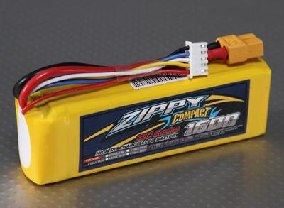 ZIPPY Compact 1600mAh 4S 25C Lipo Pack