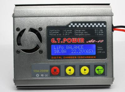 G.T. Power A6-10 10A/200W 1-6S LiPo/LiFe Charger/Discharger