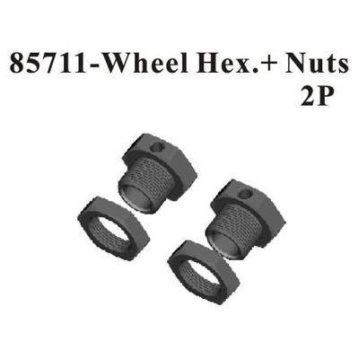 Redcat Racing Wheel Hex. & Nuts 2pc RED85711