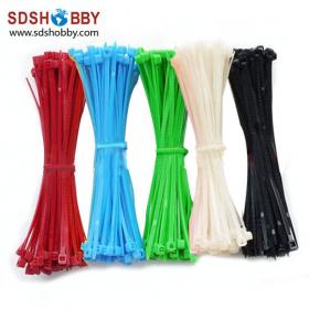 100pcs* Multicolor/ Nylon Ribbon W3.6*L200mm- White/ Black/ Red/ Green/ Blue