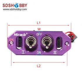 Twin Power Switch Purple Color