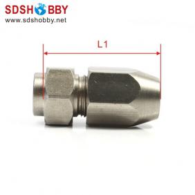 Collet Length=30mm Dia-A=M8-1.25 Dia-B=6.35mm