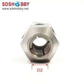 Collet Length=30mm Dia-A=M8-1.25 Dia-B=6.35mm