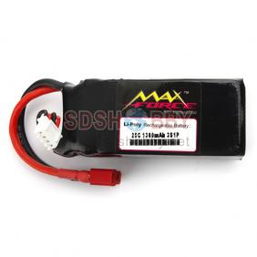 Max Force 25C 1300mAh 3-Cell/3S 11.1V Li-Po Batteries