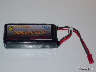 3 Cell 1000mAh LiPo Battery