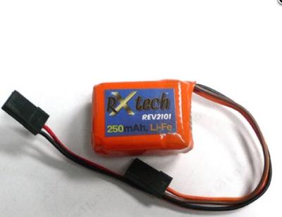 Trinity LiFe 2S 6.6V 250mAh Receiver Pack TRIREV2101