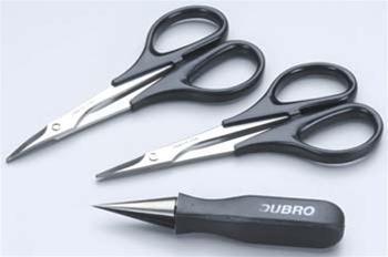 Dubro Body Reamer & Scissors Set (3) DUB2331