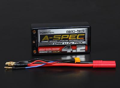 Turnigy nano-tech A-SPEC 4200mah 2S 65~130C Hardcase Shorty Lipo Pack