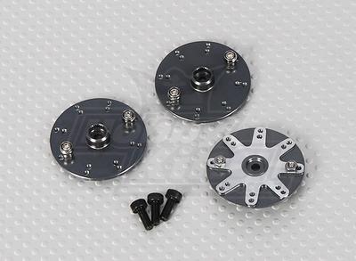 600/700 Size Helicopter Alloy Servo Wheels (3pcs/bag)