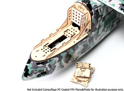 Pan And Tilt Cockpit with 360deg Moving Base For Camouflage PC FPV Plane W/O Servos