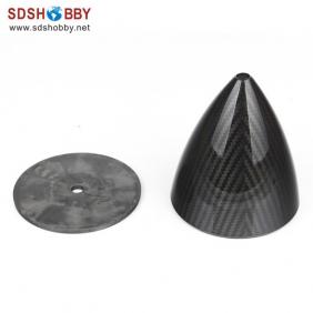 RC Model Carbon Fiber Spinner 4.75in/121mm with Carbon Fiber Back Plate 3K Surface Processing