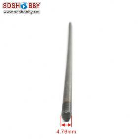 Flexible Axle (Round & Square) Positive Dia. =φ4.76 Side=3.7X3.7mm Length=300mm for RC Model Boat