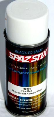 Spaz Stix Fire Red Fluorescent Aerosol Paint 3.5oz. SZX02309