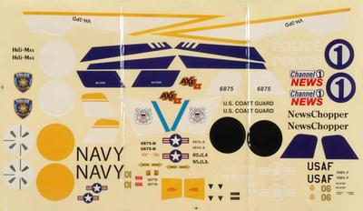 Heli-Max Decal Sheet Axe EZ HMXE7509