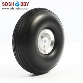 RC Airplane RC Airplane PU wheel with CNC Aluminum Hub 4.0'' (D101.6 x H35 x Φ5mm)