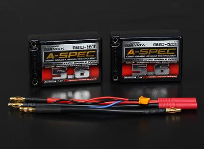 Turnigy nano-tech A-SPEC 5600mah 2S 65~130C Hardcase Lipo Saddle Pack