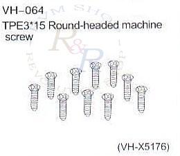 TPE3*15 Round-headed machine screw (VH-X5176)