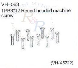 TPB3*12 Round-headed machine screw (VH-X5222)