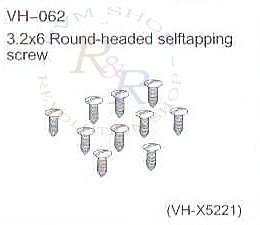 3.2x6Round-headed selftapping screw (VH-X5221)