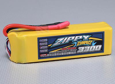 ZIPPY Compact 3300mAh 6S 35C Lipo Pack