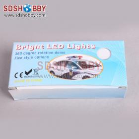 High Imitation RC 360 Degree Rotation Large Night Flash LED Light/ Police Car Lights for 1/8 1/10 1:8 1:10 RC Model Cars