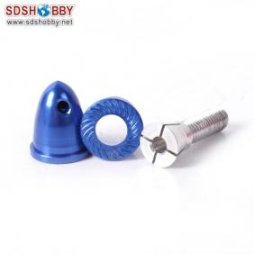 Aluminum Bullet Propeller Adaptor 3.17mm Blue Color