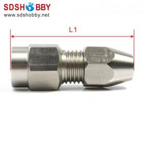 Collet Length=42mm Dia-A=M6 Dia-B=6.35mm