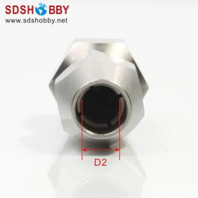 Collet Length=42mm Dia-A=M6 Dia-B=6.35mm