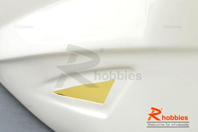 600 Helicopter Fiberglass Fuselage Canopy - White