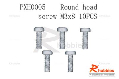 Round head screw M3 x 8