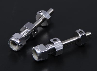 Heavy Duty Wheel Axle with Replacable 5mm Pin (2pc)