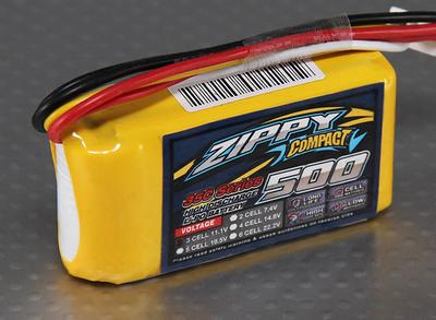 ZIPPY Compact 500mAh 3S 35C Lipo Pack