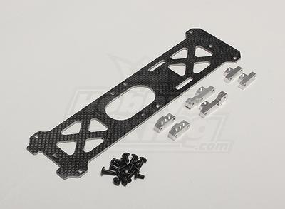 Carbon Fiber Main Frame Base Plate w/Alloy Mount Blocks HK-550GT