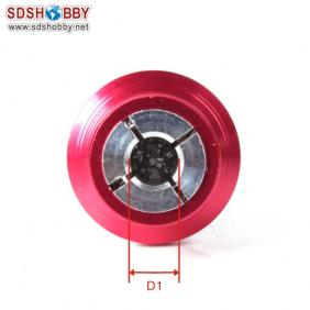 Aluminum Bullet Propeller Adaptor 4.0mm Red Color