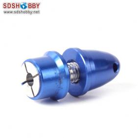 Aluminum Bullet Propeller Adaptor 3.17mm Blue Color