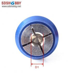 Aluminum Bullet Propeller Adaptor 3.17mm Blue Color